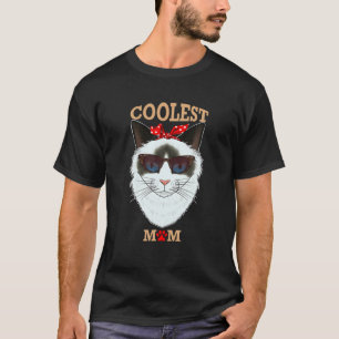 Camiseta Mamá del gato más fría de Ragdoll, mamá del gato d