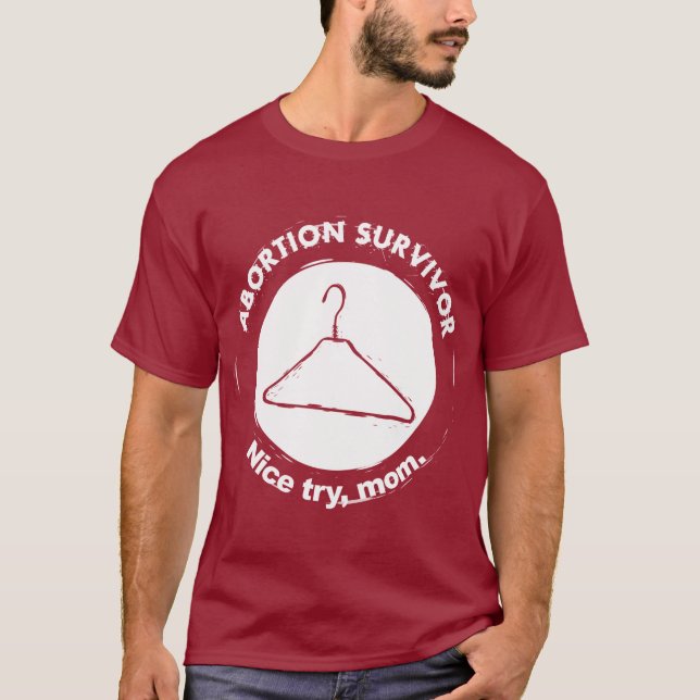 Camiseta Mamá del intento del superviviente del aborto Niza (Anverso)