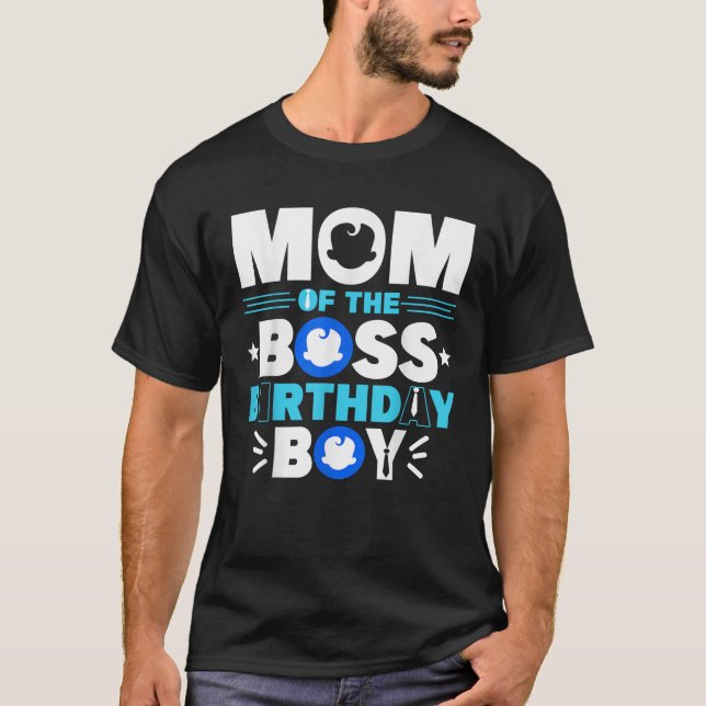 Camiseta Mamá Del Jefe Nacimiento Niño Decor Familia Mat (Anverso)