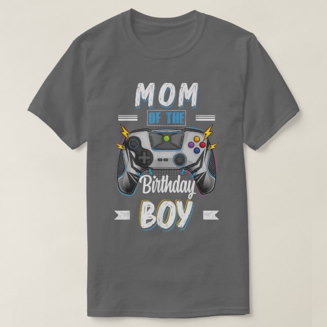 Camiseta Mamá del juego de video familiar Birthday Matching (Diseño del anverso)