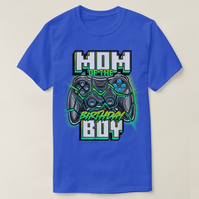 Camiseta Mamá del juego de video familiar Birthday Matching (Diseño del anverso)