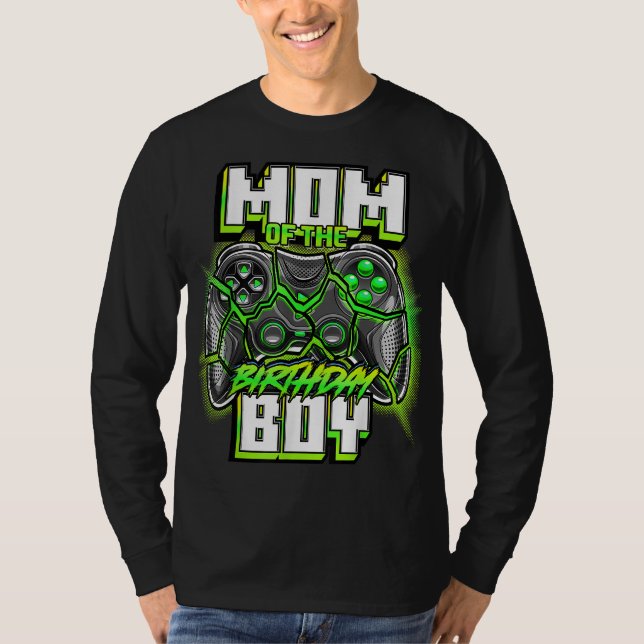 Camiseta Mamá del juego de video familiar Birthday Matching (Anverso)