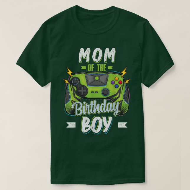 Camiseta Mamá del juego de video familiar Birthday Matching (Diseño del anverso)