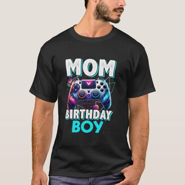 Camiseta Mamá Del Juego De Videojuegos De Birthday Boy Game (Anverso)