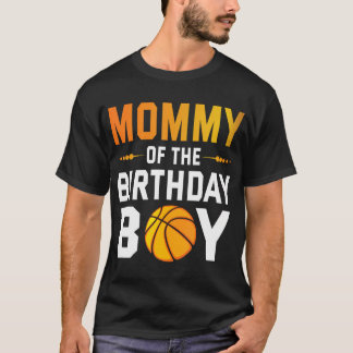 Camiseta Mamá Del Jugador De Baloncesto De Cumpleaños Feliz