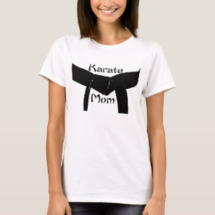 Camiseta Mamá del karate de la correa negra de los artes