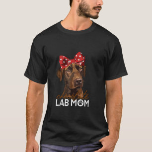 Camiseta Mamá del Laboratorio de Chocolate recuperadora de
