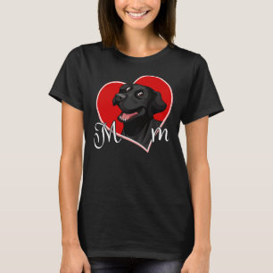 Camiseta Mamá del laboratorio negro Labrador mamá mastica a