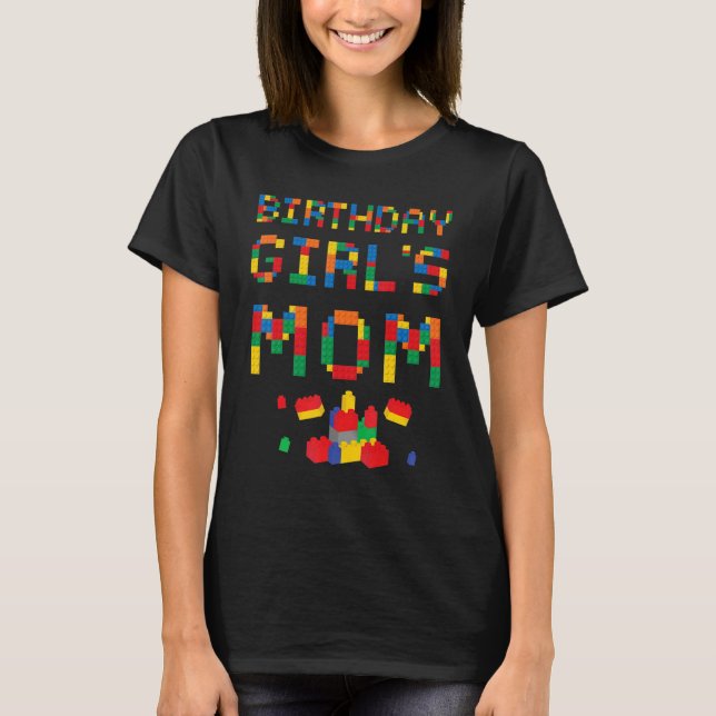 Camiseta Mamá del Maestro Constructor de Ladrillos Bloques  (Anverso)