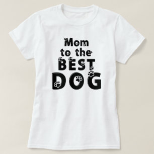 Camiseta Mamá del Mejor Amante de las Huellas de Perro