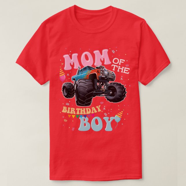 Camiseta Mamá del monstruo de cumpleaños 2 (Diseño del anverso)