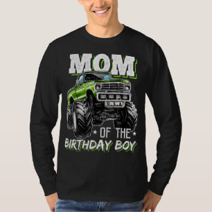 Camiseta Mamá del Monstruo del Cumpleaños Camión Cumpleaños