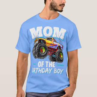 Camiseta Mamá Del Monstruo Del Nacimiento Camión Cumpleaños