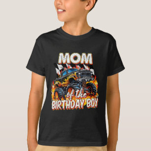 Camiseta Mamá Del Monstruo Del Nacimiento Camión Cumpleaños