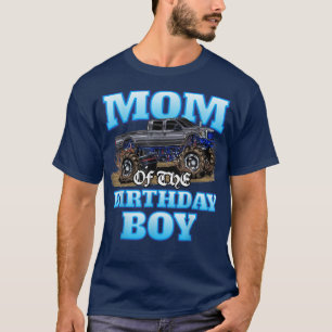 Camiseta Mamá Del Monstruo Del Nacimiento Camión Del Cumple