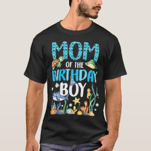 Camiseta Mamá Del Nacimiento Niño Pescado Océano Animales H