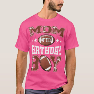 Camiseta Mamá Del Niño Cumpleañero Día De Partido De Fútbol