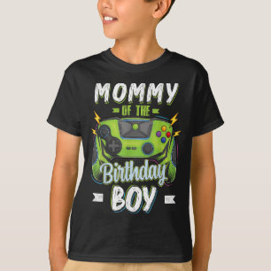 Camiseta Mamá del niño cumpleaños comparando familia Video 