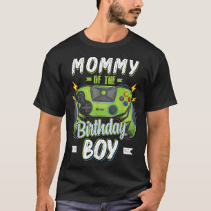 Camiseta Mamá del niño cumpleaños comparando familia Video 