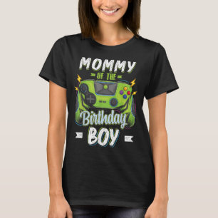 Camiseta Mamá del niño cumpleaños comparando familia Video 