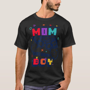 Camiseta Mamá del niño cumpleaños familia de videojuegos Bi