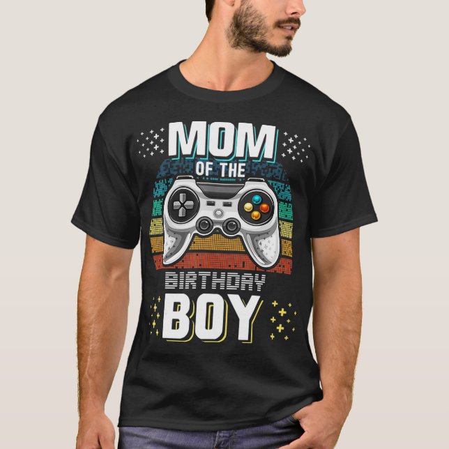 Camiseta Mamá del niño cumpleaños que coincide con el nacim (Anverso)