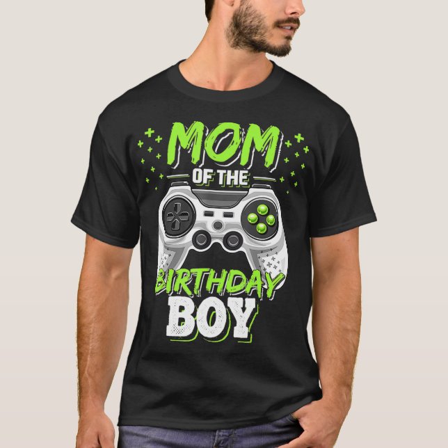 Camiseta Mamá del niño cumpleaños que coincide con el nacim (Anverso)