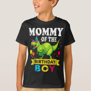 Camiseta Mamá del niño cumpleaños T-Rex RAWR Dinosaur Birt