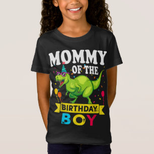 Camiseta Mamá del niño cumpleaños T-Rex RAWR Dinosaur Birt