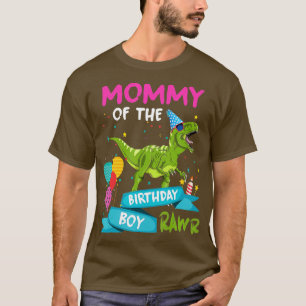 Camiseta Mamá del niño cumpleaños TRex nacimiento de dinosa