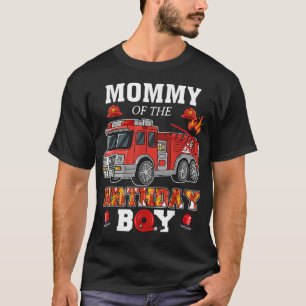 Camiseta Mamá Del Niño De Cumpleaños Bombardero Camión Pa