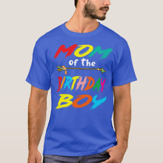 Camiseta Mamá del niño de cumpleaños brilla el brillo Fiest