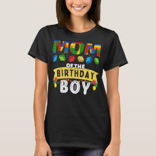 Camiseta Mamá del niño de cumpleaños Building Blocks Master