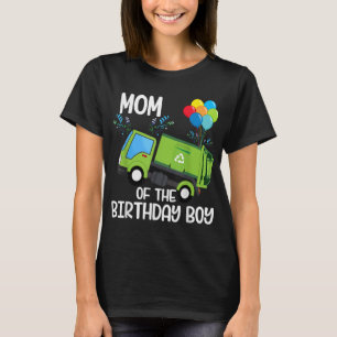 Camiseta Mamá Del Niño De Cumpleaños Camión De La Basura Pa