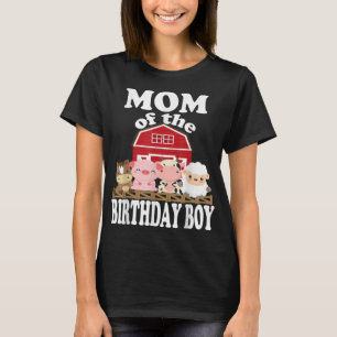 Camiseta Mamá Del Niño De Cumpleaños Cultivando Animales