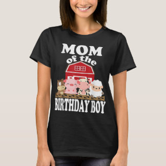 Camiseta Mamá Del Niño De Cumpleaños Cultivando Animales