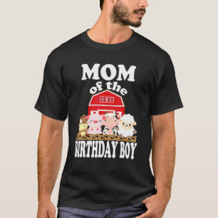 Camiseta Mamá Del Niño De Cumpleaños Cultivando Animales Po