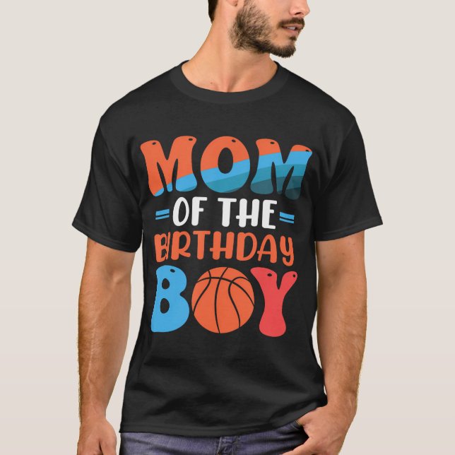 Camiseta Mamá Del Niño De Cumpleaños - Cumpleaños De Balonc (Anverso)