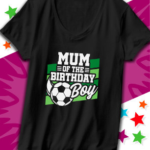 Camiseta Mamá del niño de cumpleaños de Fiesta de fútbol in