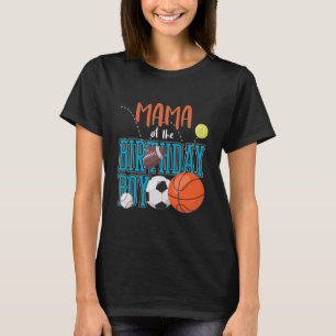 Camiseta Mamá Del Niño De Cumpleaños Deportiva Familia P