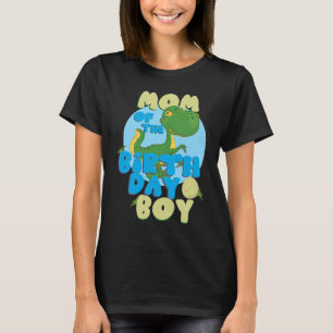 Camiseta Mamá Del Niño De Cumpleaños Dinosaurus Familia Com