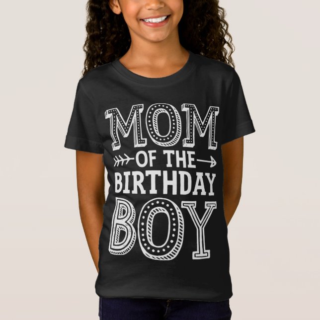 Camiseta Mamá del niño de cumpleaños Divertida Madre Famili (Anverso)