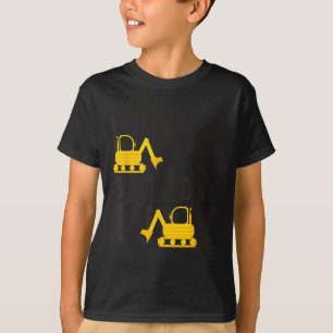 Camiseta Mamá del niño de cumpleaños divertido excavadora c