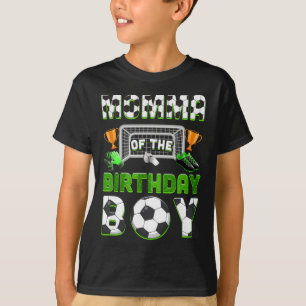 Camiseta Mamá del niño de cumpleaños Familia de fútbol Comb
