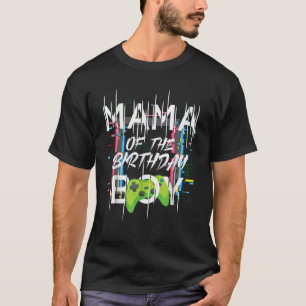 Camiseta Mamá Del Niño De Cumpleaños Gamer Familia