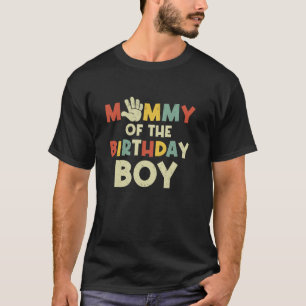 Camiseta Mamá Del Niño De Cumpleaños Hola A Los Cinco Años