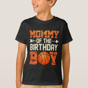 Camiseta Mamá Del Niño De Cumpleaños Madre Madre De Bsketby