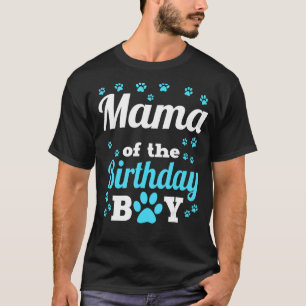 Camiseta Mamá Del Niño De Cumpleaños Perro Paw Fiesta Celeb