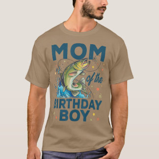Camiseta Mamá Del Niño De Cumpleaños Pescando Bass De Cumpl
