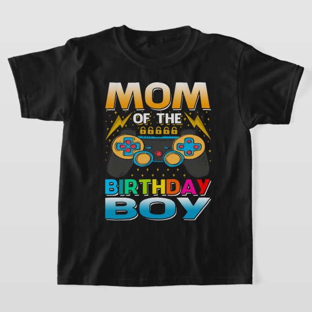 Camiseta MAMÁ Del Niño De Cumpleaños Que Coincide Con El Na (Distribución)